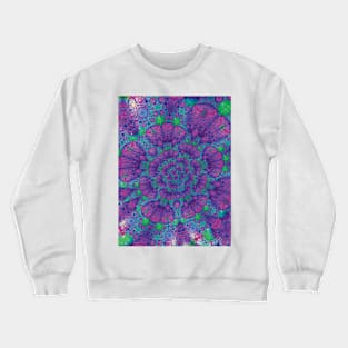 Fractal Flower in The Tropics Crewneck Sweatshirt